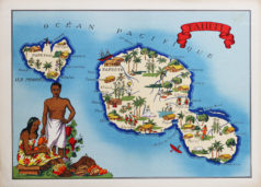 Carte ancienne de Tahiti