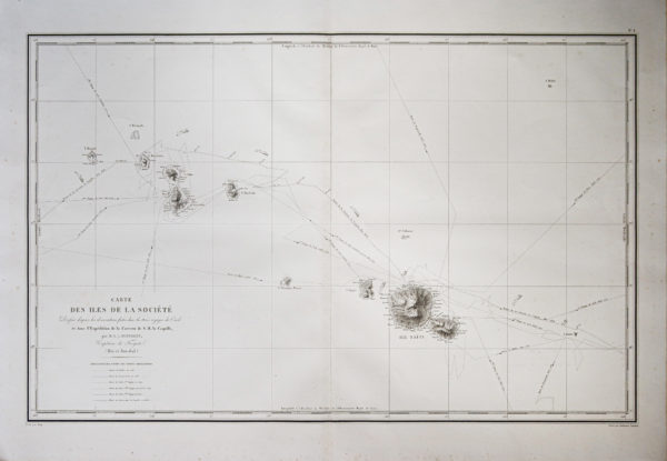 Carte marine - Îles de la Société - Polynésie