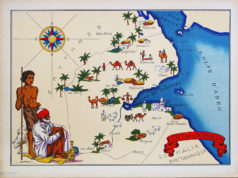 Carte ancienne de la Somalie