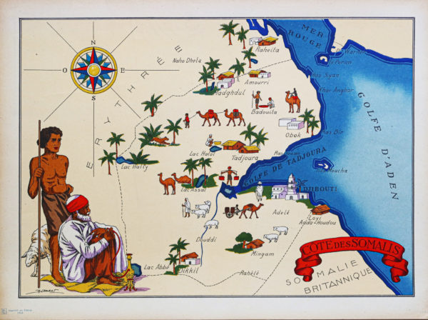 Carte ancienne de la Somalie