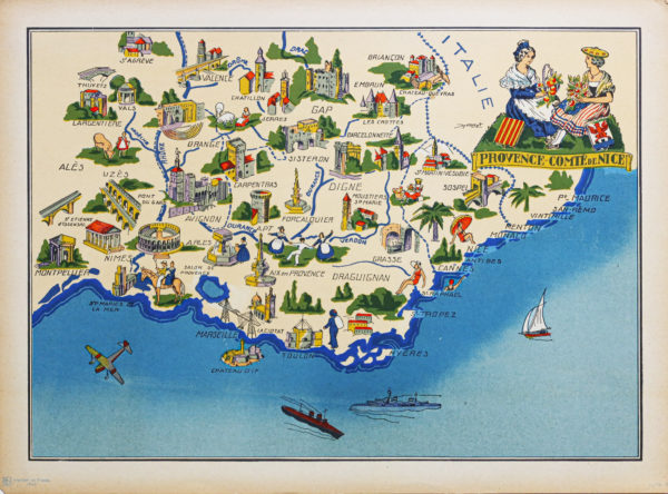 Carte ancienne de la Provence