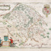 Carte géographique ancienne du Valois - Oise