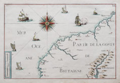 Carte marine de Tremazan à Pont-Christ - Landerneau