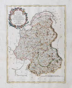 Carte géographique ancienne de la Savoie