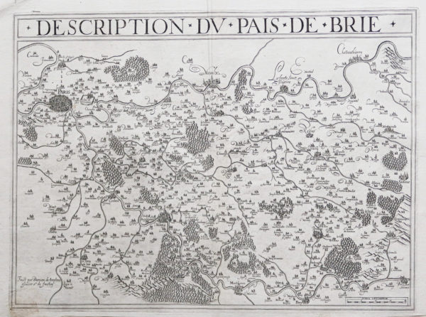 Carte géographique de la Brie - Ile de France