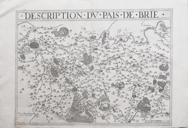 Carte géographique de la Brie - Ile de France