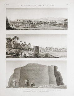 Gravure ancienne - Île d’Eléphantine - Syène