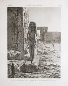 Gravure ancienne – Thèbes – Karnak