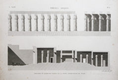 Gravure ancienne – Thèbes – Louxor