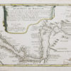 Carte géographique ancienne du Détroit de Magellan