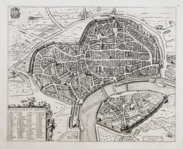 Plan ancien de Toulouse