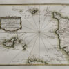 Carte marine ancienne de Aurigny - bailliage de Guernesey