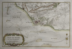 Plan du Havre - embouchure de la Seine