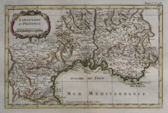 Carte ancienne du Languedoc - Provence