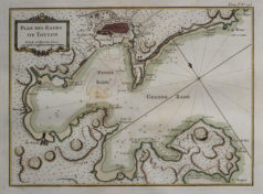 Carte marine ancienne des Rades de Toulon