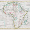 Carte géographique ancienne de l’Afrique