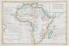 Carte géographique ancienne de l’Afrique