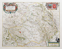 Carte géographique ancienne de Reims - Champagne