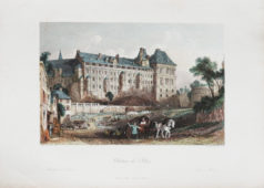 Gravure ancienne du Château de Blois