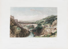 Gravure ancienne de Thiers - Puy-de-Dôme