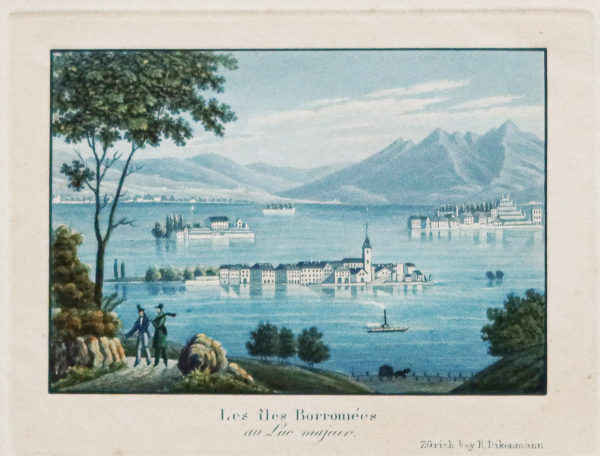 Gravure ancienne - Îles Borromées au Lac Majeur