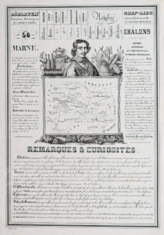 Carte ancienne - département de la Marne