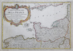 Carte itinéraire de la France