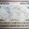 mappemonde ; wall map; world map antique; ancienne