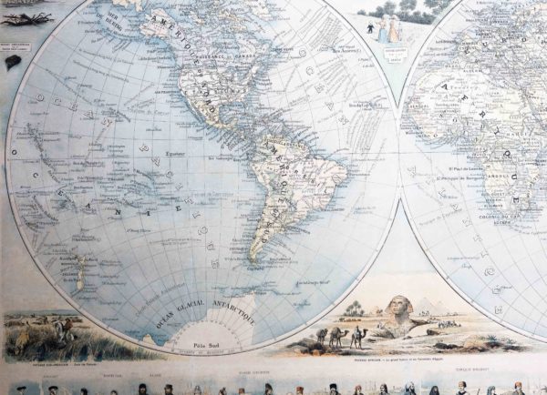 Mappemonde - Wall Map ancienne – Image 3
