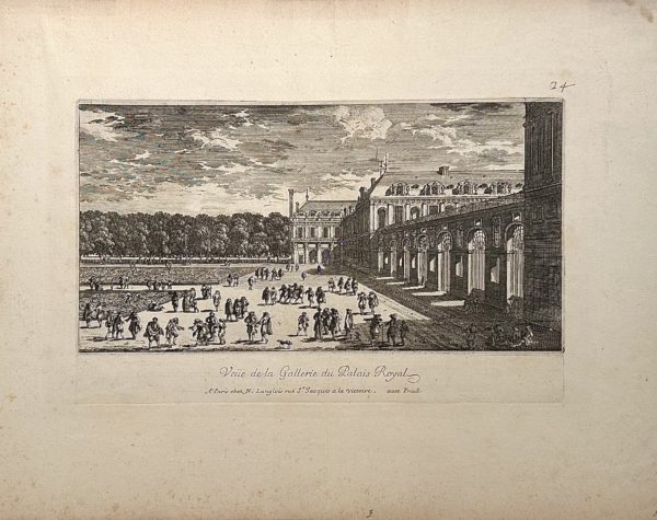 Gravure ancienne du Palais Royal