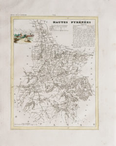 Carte ancienne des Hautes Pyrénées