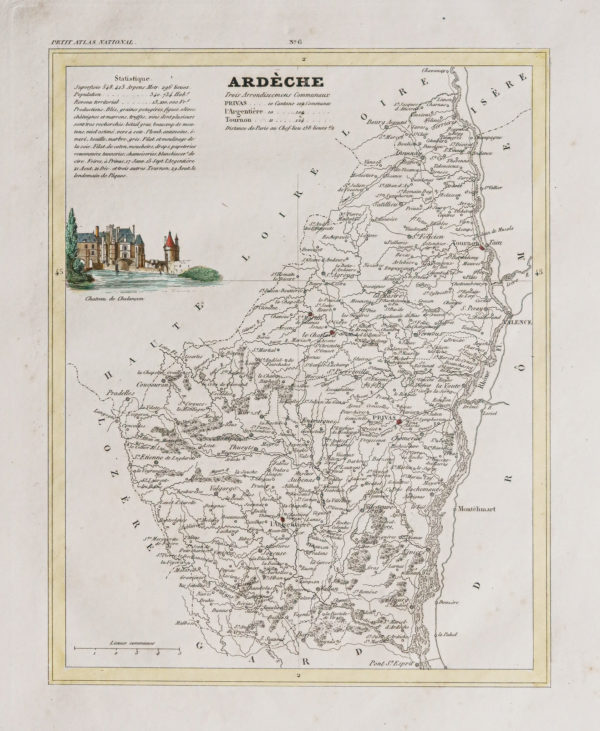 Carte ancienne de l’Ardèche