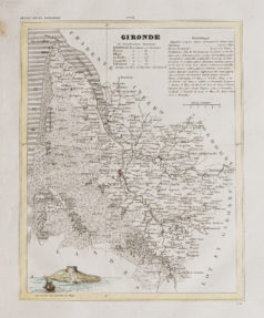 Carte ancienne de la Gironde