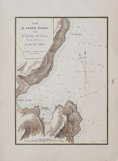 Plan ancien de Porto Nuovo et de la calangue del Gionco - Corse