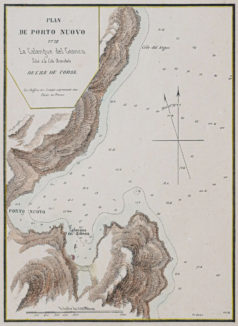 Plan ancien de Porto Nuovo et de la calangue del Gionco - Corse