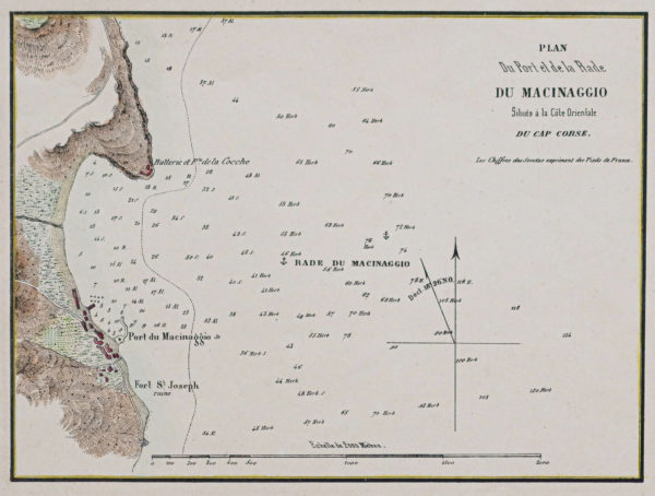 Plan ancien du port du Macinaggio - Corse