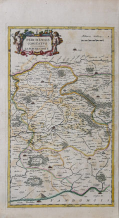 Carte géographique ancienne du Perche