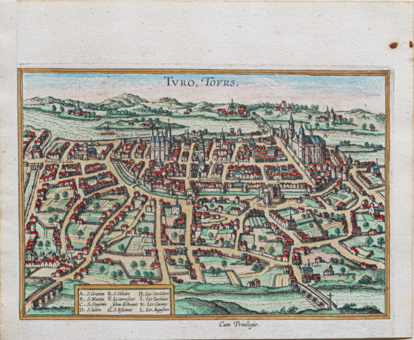 Plan ancien de la ville de Tours