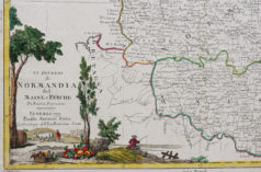 Carte ancienne de la Normandie - Maine et Perche