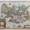 Carte géographique ancienne de l’Islande