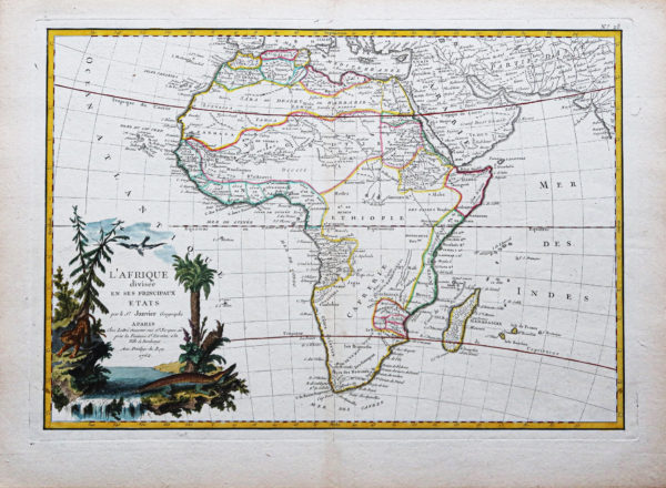 Carte ancienne de l'Afrique