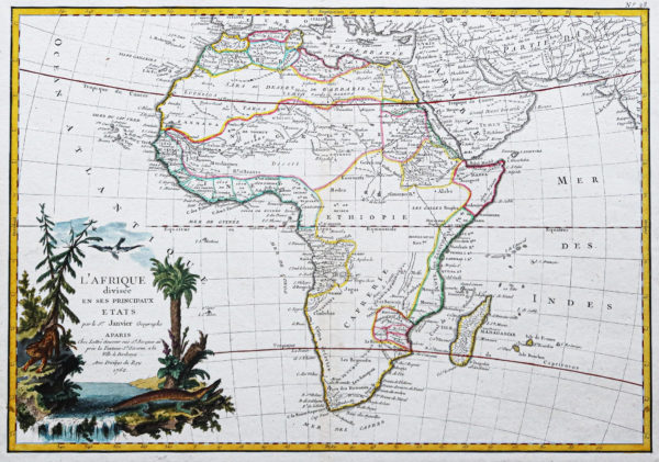 Carte ancienne de l'Afrique