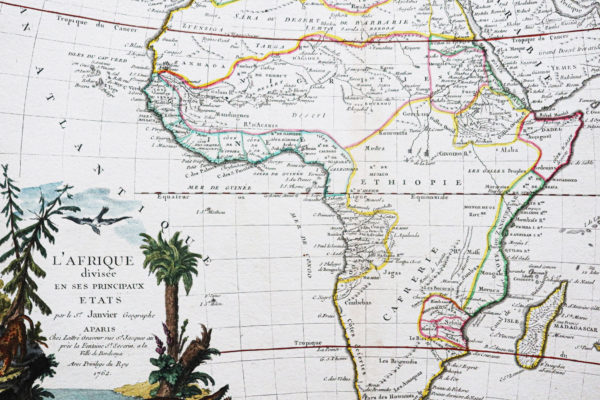 Carte ancienne de l'Afrique