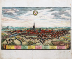 Gravure ancienne de Strasbourg