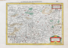 Carte géographique ancienne - Duché de Bourgogne