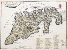 Carte ancienne de l’ile de la Martinique