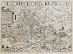 Carte géographique ancienne du Beawaisis - Beauvais