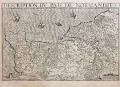 Carte géographique ancienne de la Normandie