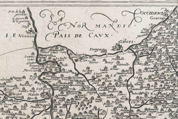 Carte géographique ancienne du gouvernement de l’Ile de France