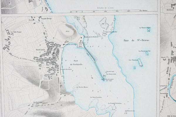 Carte marine ancienne – Binic - Portieux - Paimpol